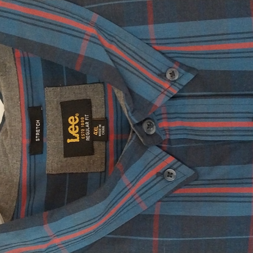 Men's 4X LEE Button Down Shirt